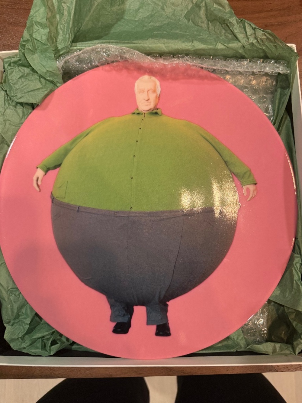 Erwin Wurm x Ligne Blanche — "The Artist Who Swallowed the World" Limoges Plate